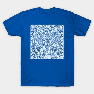 Paisley Print - Lapis Blue Aesthetic T-Shirt